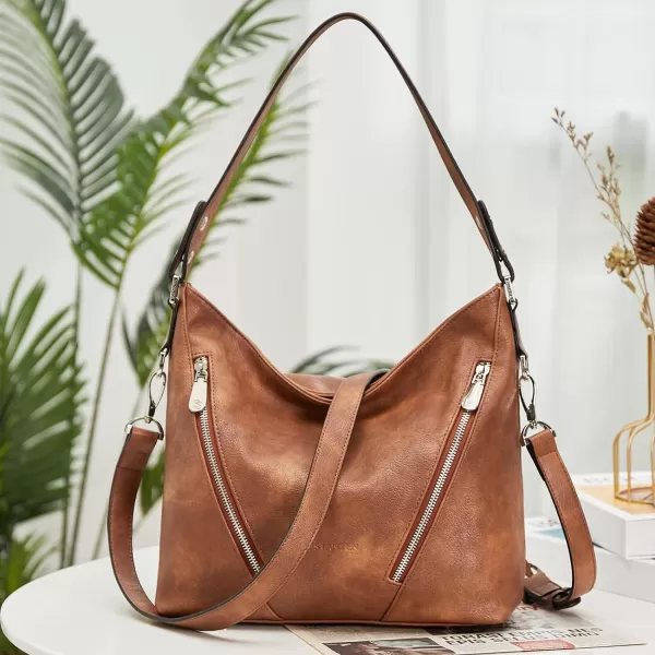 BOSTANTEN Women Leather Handbag Designer Ladies Hobo Purses Shoulder Bags
