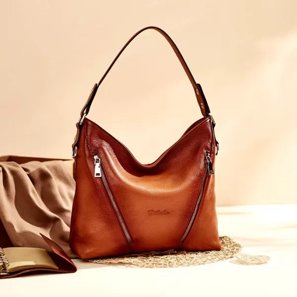 BOSTANTEN Women Leather Handbag Designer Ladies Hobo Purses Shoulder Bags
