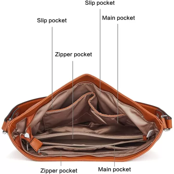 BOSTANTEN Women Leather Handbag Designer Ladies Hobo Purses Shoulder Bags