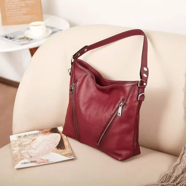 BOSTANTEN Women Leather Handbag Designer Ladies Hobo Purses Shoulder Bags