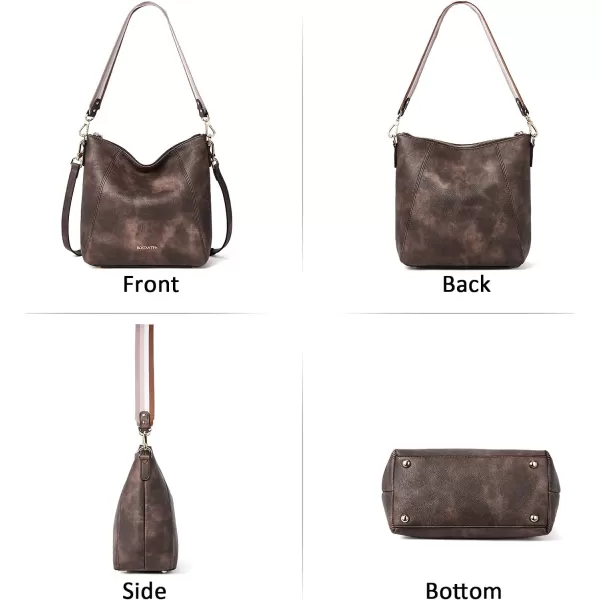 BOSTANTEN Women Leather Handbag Designer Ladies Hobo Purses Shoulder Bags