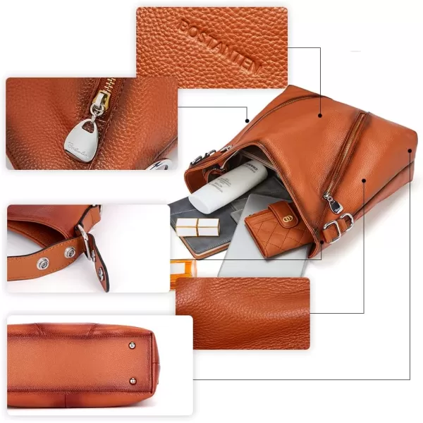 BOSTANTEN Women Leather Handbag Designer Ladies Hobo Purses Shoulder Bags