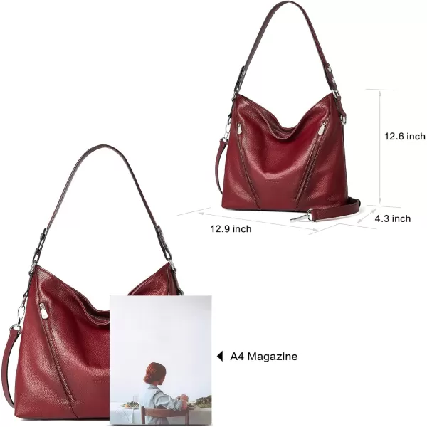 BOSTANTEN Women Leather Handbag Designer Ladies Hobo Purses Shoulder Bags