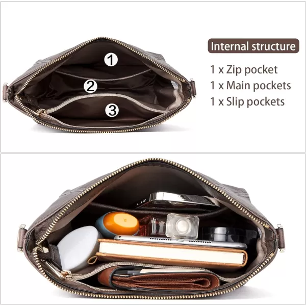 BOSTANTEN Women Leather Handbag Designer Ladies Hobo Purses Shoulder Bags