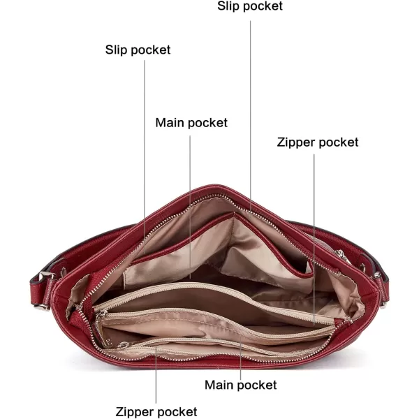 BOSTANTEN Women Leather Handbag Designer Ladies Hobo Purses Shoulder Bags