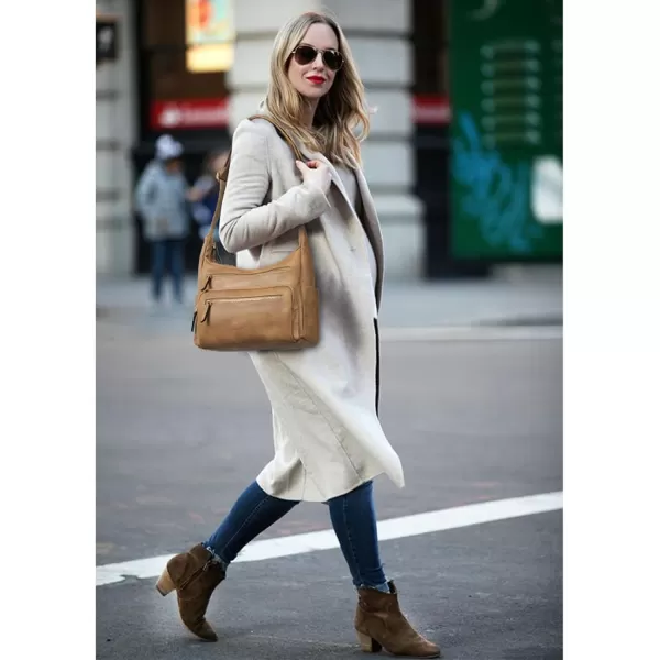BOSTANTEN Crossbody Purses for Women Soft Vegan Leather Handbags Multi Pocket Shoulder Bag Pocketbooks