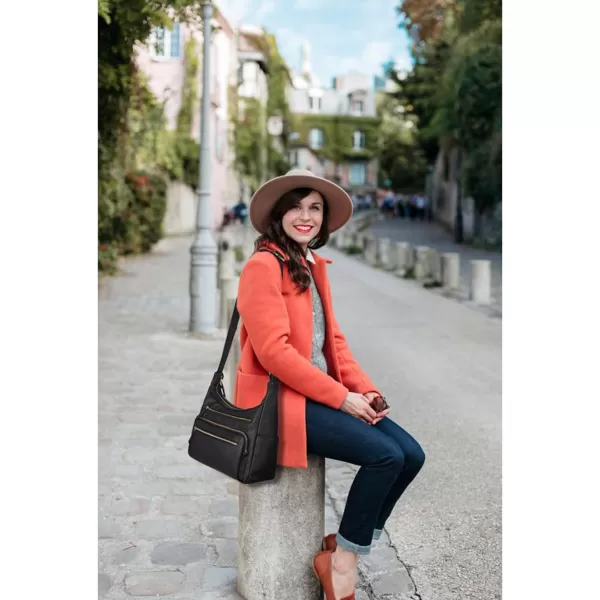 BOSTANTEN Crossbody Purses for Women Soft Vegan Leather Handbags Multi Pocket Shoulder Bag Pocketbooks