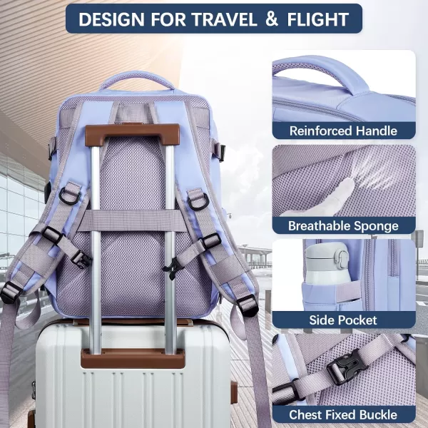 BOSTANTEN Travel Backpack for Women- Flight Approved Carry On Backpack, 15.6" Laptop Backpack Large Lightweight Weekender Bag