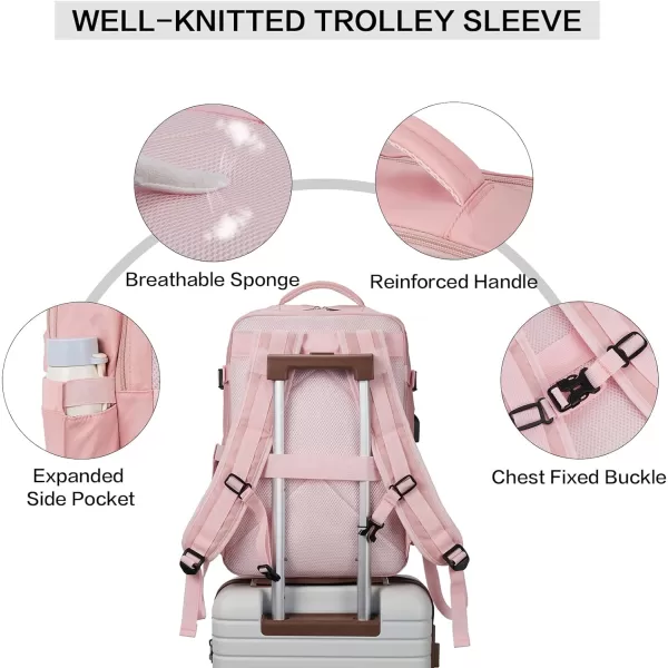 BOSTANTEN Travel Backpack for Women- Flight Approved Carry On Backpack, 15.6" Laptop Backpack Large Lightweight Weekender Bag