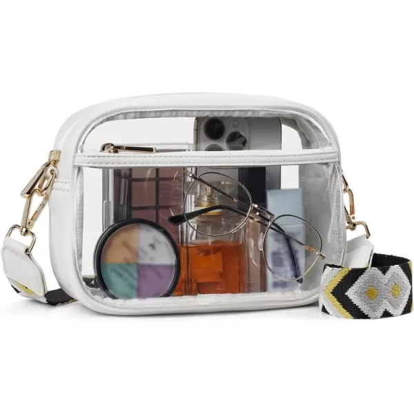 BOSTANTEN Clear Purses for Women Stadium Approved Clear Bags Small Crossbody Bags Trendy for Concerts Sports
