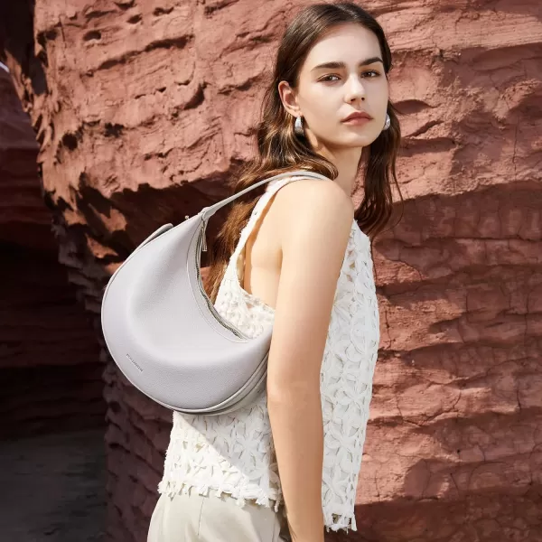 BOSTANTEN Crescent Shoulder Bag for Women Trendy Crossbody Hobo Purse Vegan Leather Clutch Handbag Adjustable Strap