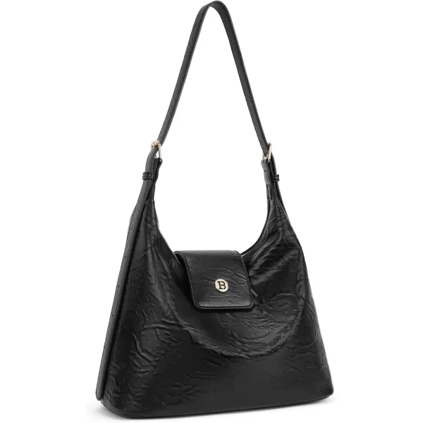 BOSTANTEN Crossbody Hobo Bag for Women Trendy Leather Shoulder Purses Adjustable Strap