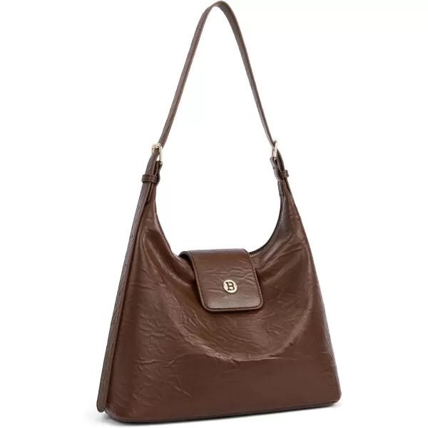 BOSTANTEN Crossbody Hobo Bag for Women Trendy Leather Shoulder Purses Adjustable Strap