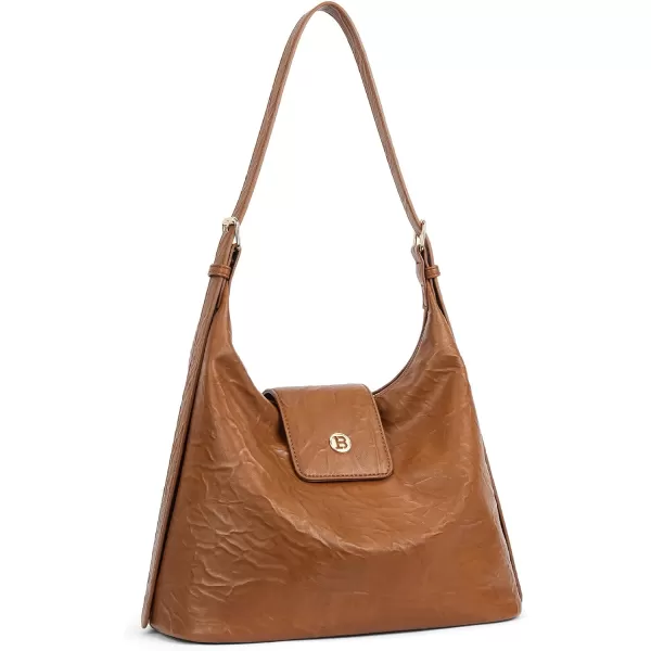 BOSTANTEN Crossbody Hobo Bag for Women Trendy Leather Shoulder Purses Adjustable Strap