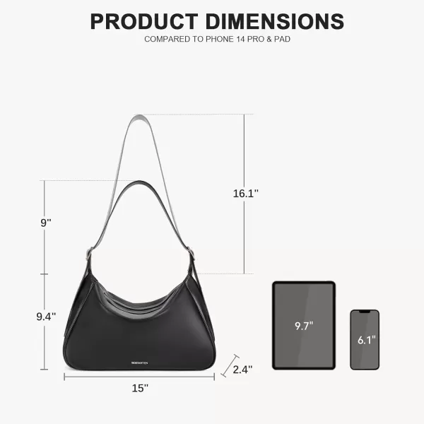 BOSTANTEN Cute Shoulder Hobo Bags for Women Trendy Vegan Leather Purses Adjustable Strap