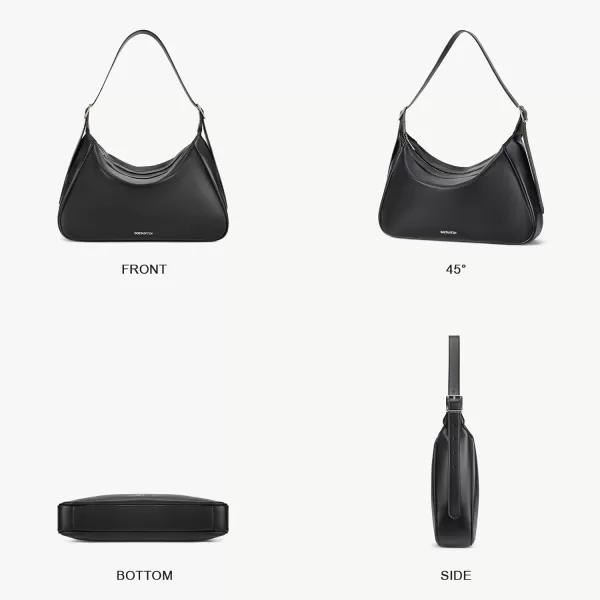 BOSTANTEN Cute Shoulder Hobo Bags for Women Trendy Vegan Leather Purses Adjustable Strap