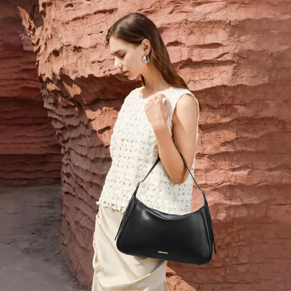 BOSTANTEN Cute Shoulder Hobo Bags for Women Trendy Vegan Leather Purses Adjustable Strap