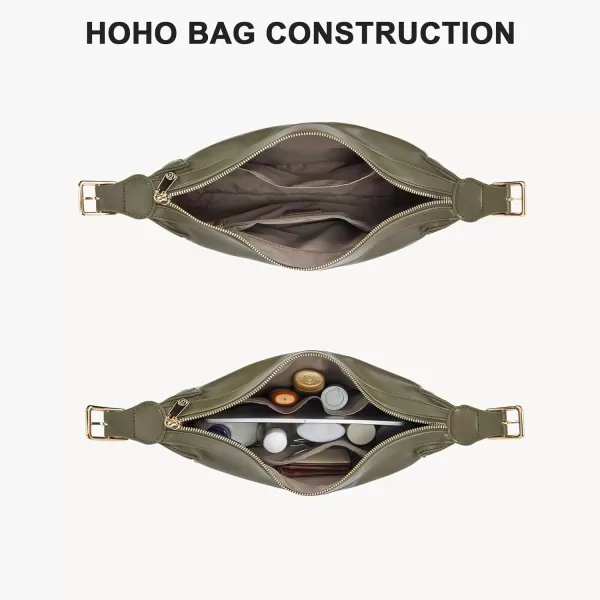 BOSTANTEN Cute Shoulder Hobo Bags for Women Trendy Vegan Leather Purses Adjustable Strap