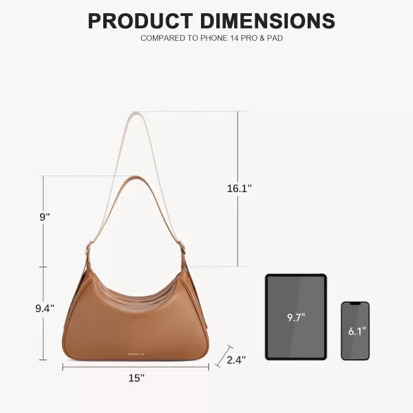 BOSTANTEN Cute Shoulder Hobo Bags for Women Trendy Vegan Leather Purses Adjustable Strap