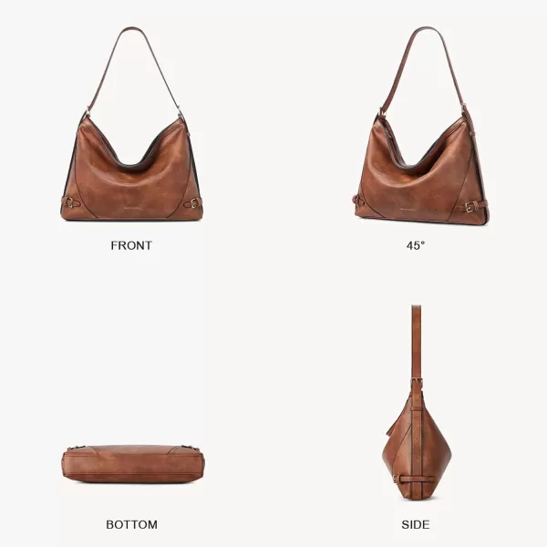 BOSTANTEN Hobo Bags for Women Large Vegan Leather Crossbody Shoulder Purses and Handbags