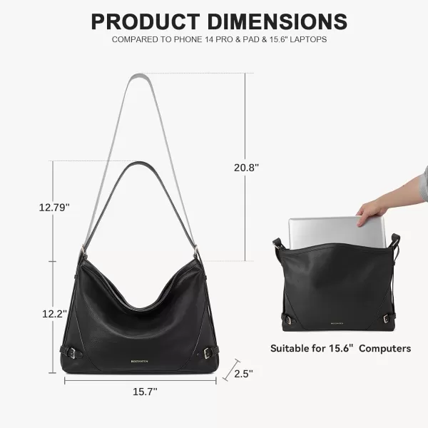 BOSTANTEN Hobo Bags for Women Large Vegan Leather Crossbody Shoulder Purses and Handbags