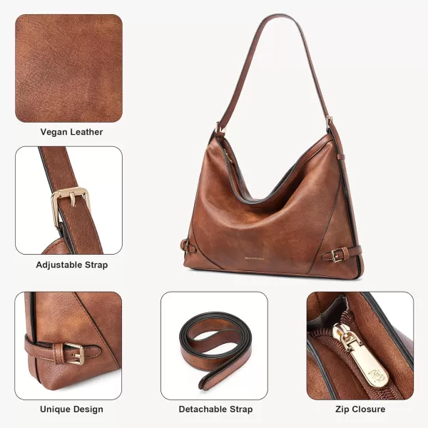 BOSTANTEN Hobo Bags for Women Large Vegan Leather Crossbody Shoulder Purses and Handbags