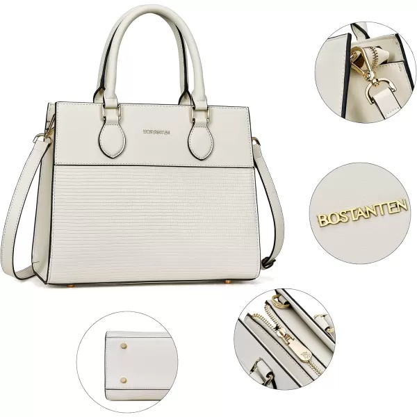 BOSTANTEN Leather Handbags for Women Designer Satchel Purses Top Handle Tote Work Shoulder Bags