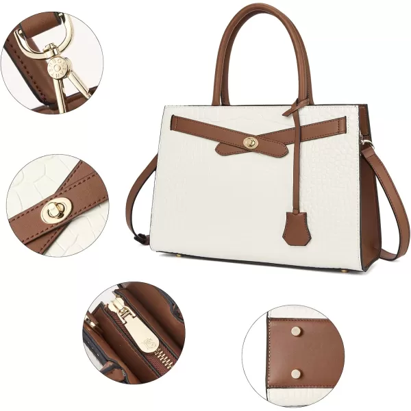 BOSTANTEN Leather Handbags for Women Designer Satchel Purses Top Handle Tote Work Shoulder Bags