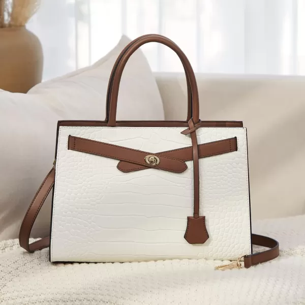 BOSTANTEN Leather Handbags for Women Designer Satchel Purses Top Handle Tote Work Shoulder Bags