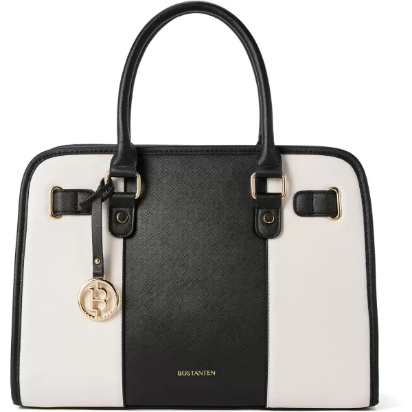 BOSTANTEN Leather Handbags for Women Designer Satchel Purses Top Handle Tote Work Shoulder Bags