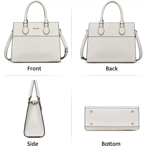 BOSTANTEN Leather Handbags for Women Designer Satchel Purses Top Handle Tote Work Shoulder Bags