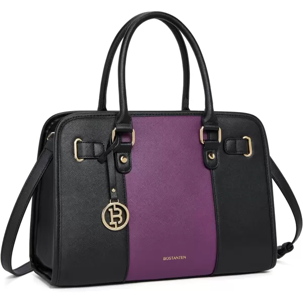 BOSTANTEN Leather Handbags for Women Designer Satchel Purses Top Handle Tote Work Shoulder Bags