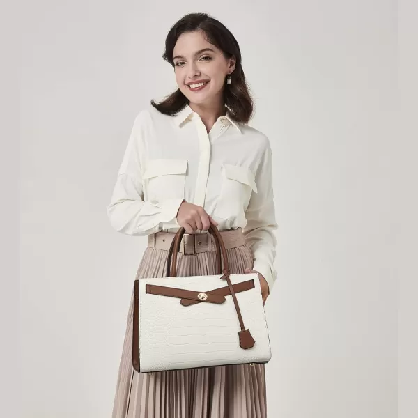 BOSTANTEN Leather Handbags for Women Designer Satchel Purses Top Handle Tote Work Shoulder Bags