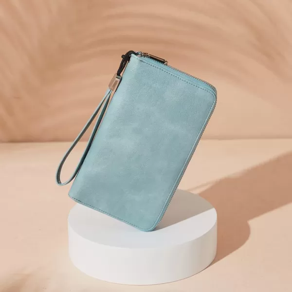 BOSTANTEN Leather Wallets for Women RFID Blocking Zip Around Credit Card Holder Phone Wristlet Clutch