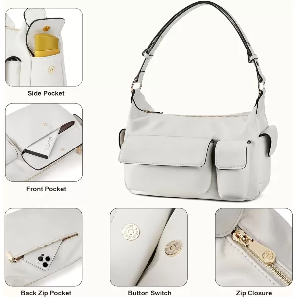 BOSTANTEN Shoulder Bag for Women Trendy Vegan Leather Hobo Purses with Multiple Pockets