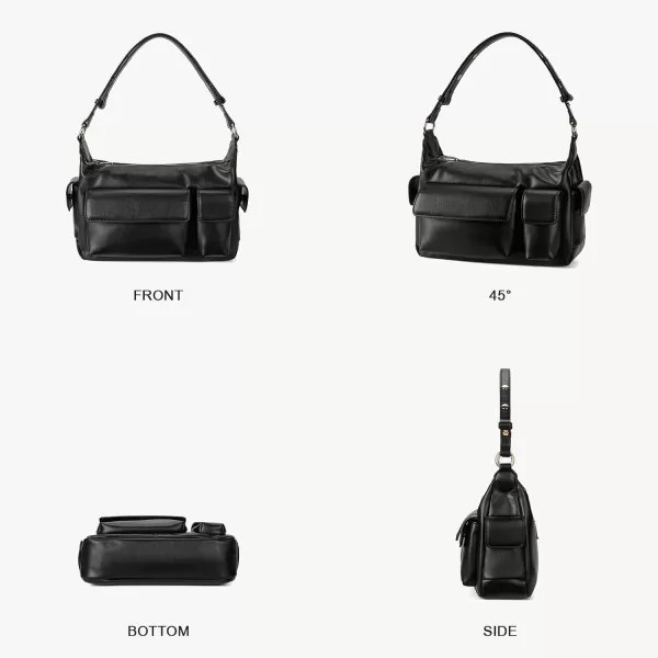 BOSTANTEN Shoulder Bag for Women Trendy Vegan Leather Hobo Purses with Multiple Pockets