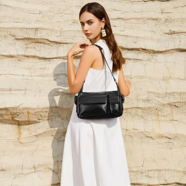 BOSTANTEN Shoulder Bag for Women Trendy Vegan Leather Hobo Purses with Multiple Pockets
