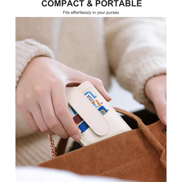 BOSTANTEN Slim Wallet Women RFID Blocking Card Holder Leather Bifold Wallet with Zipper Pocket Brown
