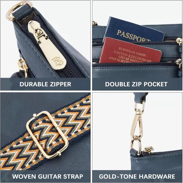 BOSTANTEN Small Crossbody Phone Purses for Women Crossbody Bags Trendy Leather Shoulder Handbag with Card Slots