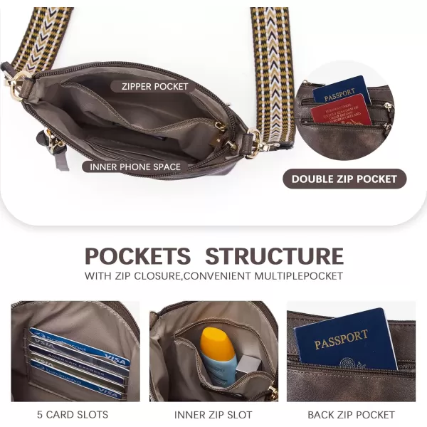 BOSTANTEN Small Crossbody Phone Purses for Women Crossbody Bags Trendy Leather Shoulder Handbag with Card Slots