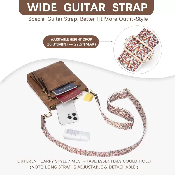 BOSTANTEN Small Crossbody Phone Purses for Women Crossbody Bags Trendy Leather Shoulder Handbag with Card Slots