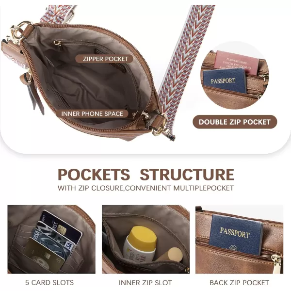 BOSTANTEN Small Crossbody Phone Purses for Women Crossbody Bags Trendy Leather Shoulder Handbag with Card Slots