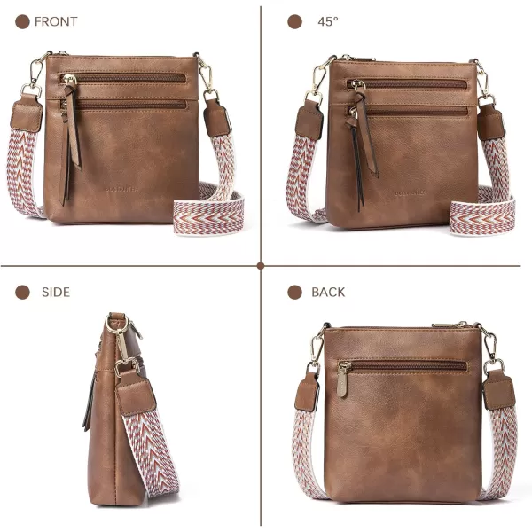 BOSTANTEN Small Crossbody Phone Purses for Women Crossbody Bags Trendy Leather Shoulder Handbag with Card Slots
