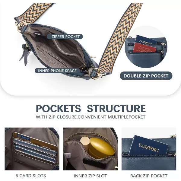 BOSTANTEN Small Crossbody Phone Purses for Women Crossbody Bags Trendy Leather Shoulder Handbag with Card Slots