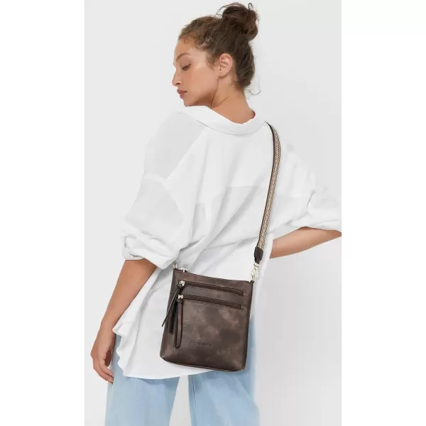 BOSTANTEN Small Crossbody Phone Purses for Women Crossbody Bags Trendy Leather Shoulder Handbag with Card Slots