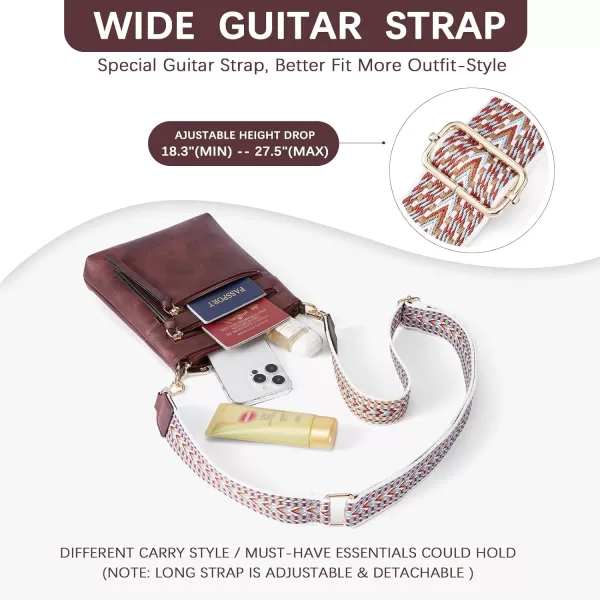 BOSTANTEN Small Crossbody Phone Purses for Women Crossbody Bags Trendy Leather Shoulder Handbag with Card Slots