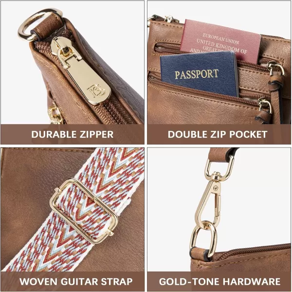 BOSTANTEN Small Crossbody Phone Purses for Women Crossbody Bags Trendy Leather Shoulder Handbag with Card Slots