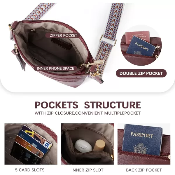 BOSTANTEN Small Crossbody Phone Purses for Women Crossbody Bags Trendy Leather Shoulder Handbag with Card Slots