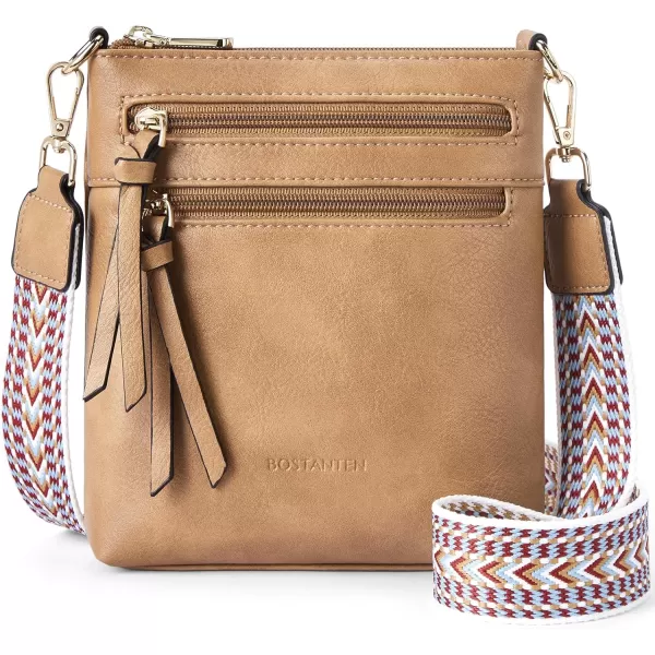 BOSTANTEN Small Crossbody Phone Purses for Women Crossbody Bags Trendy Leather Shoulder Handbag with Card Slots
