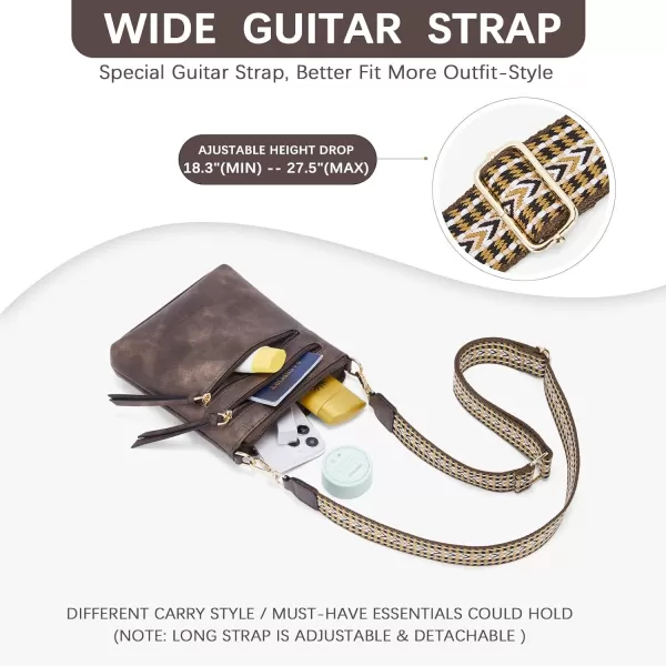 BOSTANTEN Small Crossbody Phone Purses for Women Crossbody Bags Trendy Leather Shoulder Handbag with Card Slots